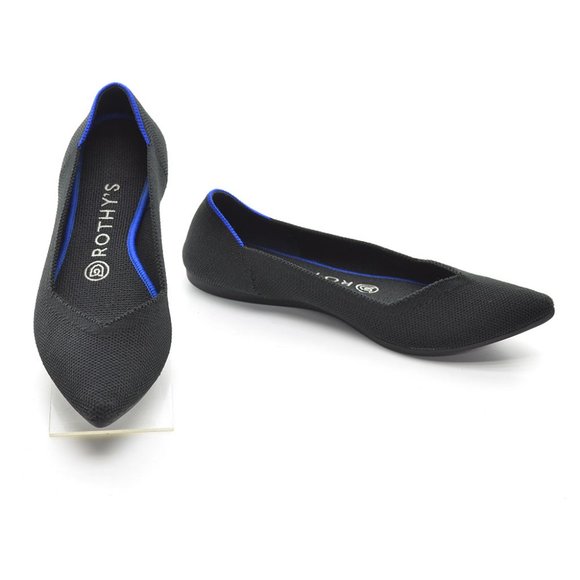 Rothy's The Point Black Flats size 7 - Picture 2 of 8
